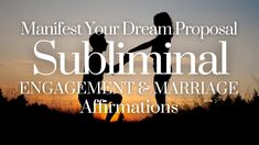 💍 Manifest Your Dream Proposal, Engagement, & Marriage SUBLIMINAL | Inst...