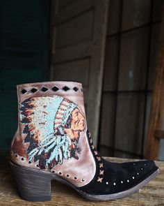 YIPPEE KI YAY BY OLD GRINGO WOMEN'S MAYBELL BOOT Heel Caps, Outfit Combinations, Leather Pulls, Black 7, Rubber Heels, Western Outfits, Cowgirl Boots, Western Wear, Soft Leather