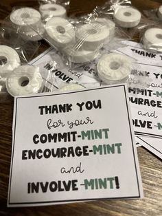 thank you for your commti - mint entourage - mint and involve - mint