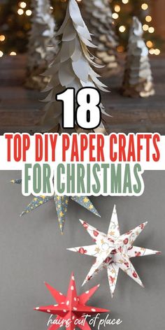 Discover 18 DIY paper crafts for Christmas decorations that are easy to make and festive.