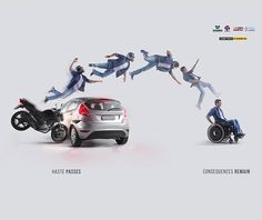 an advertisement for the honda motorbike company