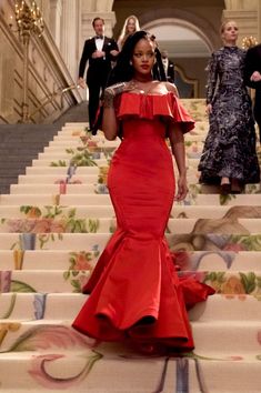 Rihanna Oceans 8 Dress, Rihanna Red Dress, Rihanna Dress, Trumpet Evening Dress, Connie Baby, Celebrity Inspired Dresses