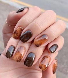 Unghie Sfumate, Thanksgiving Nail Designs, Minimal Nails, Her Nails, Thanksgiving Nails, Brown Nails, Fire Nails, Dream Nails, Funky Nails