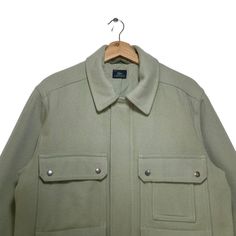 Green Collared Outerwear With Welt Pockets, Casual Green Outerwear With Welt Pockets, Classic Green Utility Jacket For Winter, Casual Khaki Wool Outerwear, Classic Green Collared Outerwear, Classic Khaki Outerwear With Side Pockets, Curious George Cartoon, Lacoste Jacket, Izod Lacoste