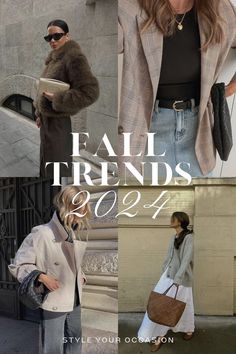 Looking fall fashion and fall outfit ideas for 2024? We’re sharing the 7 hottest fall 2024 fashion trends plus 14 chic and classy fall outfits you’ll love! Whether you’re fall style is casual, cute, European, classy, trendy, or preppy, we’ve got the best fall outfit trends for every style. Faux fur outfits, plaid fall outfits, leather jacket outfits fall Fall Jackets Outfit, Classy Fall Outfits, Fall Fashion Trends Women, Fall Trends Outfits, Chic Fall Outfits, Fashion Fail, Trendy Fall Outfits, Winter Trends, Trendy Fall