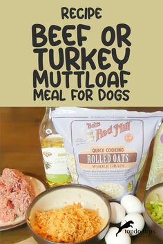 Homemade beef or turkey meatloaf for dogs Meatloaf For Dogs, Diet Changes, Homemade Meatloaf, Recipe Beef, Meatloaf Recipe, Veterinarian, Meatloaf, Never Forget, For Dogs