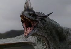 a close up of a dinosaur with its mouth open