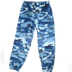 Nwot Never Worn, Very Thin Material Unknown Brand Name I Would Say Size Is A Medium Measurements In Photos Please Ask Any Questions The Zipper Is Temperamental Always Open To Offers Thanks For Looking Blue Camo Pants, Blue Camo, Camo Pants, M Pants, Source Unknown, Pants Color, Jumpsuits For Women, Pant Jumpsuit, Camo