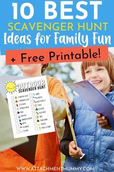 the 10 best scavenger hunt ideas for family fun and free printables