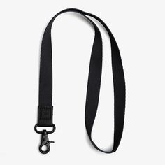 • Polyester strap, genuine leather loop and metal clasp • Quality metal claspLength: 17 in (6.7 cm)Width: ¾ in (2 cm) Thread Wallets, Black Lanyard, Neck Lanyard, Wrist Lanyard, Lip Balm Holder, Black Neck, Resin Uses, Beach Gear, 80s Retro