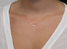 Gold infinity necklace, dainty eternity necklace. Small and delicate necklace. Perfect gift for anyone. ★Details Material: yellow/rose gold filled, sterling silver or 14k yellow/white/rose solid gold Pendant size: approx. 20mm The necklace in the first picture is 17 inches long, in the third picture it's 16 inches long. Solid gold items need 2-5 weeks to be finished. ★Procedure information Please select the material and size from the drop-down menu on the right side of the listing. If you have a Minimalist Infinity Necklace With Delicate Chain, Dainty Rose Gold Infinity Necklace, Dainty Infinity Rose Gold Necklace, Everyday Delicate Infinity Chain Necklace, Dainty Infinity Necklace With Delicate Chain, Dainty Infinity Delicate Chain Jewelry, Dainty Infinity Necklace For Everyday Wear, Minimalist Infinity Necklace For Everyday, Dainty Infinity Jewelry With Delicate Chain