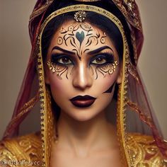 Facial Markings, Italian Dresses, Arabic Makeup, Iranian Fashion, Cosmetics Photography, Arab Fashion, The Middle East, Face Art, Modern Fashion