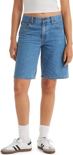 Levi's® Baggy Dad Shorts | Nordstrom Casual Relaxed Fit Rigid Denim Shorts, Relaxed Fit Rigid Denim Casual Shorts, Casual Rigid Denim Shorts With Relaxed Fit, Casual Short Length Rigid Denim Bottoms, Casual Rigid Denim Shorts, Casual Rigid Denim Jean Shorts, Casual Dark Wash Rigid Denim Shorts, Relaxed Fit Rigid Denim Shorts, Relaxed Fit Rigid Denim Jeans In Short Length