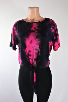 Size: M Instagram Outfits, Cheap Fashion, Front Tie Top, Tie Top, Cheap Clothes, Final Sale, Tie Dye, Dye, Women's Top