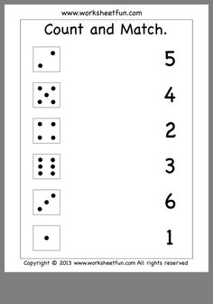 worksheet for counting the numbers to 10 and then place them on top of each other