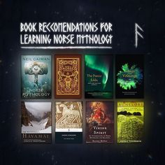 the book recommendations for learning morse mythology is displayed in front of a black background with white lettering