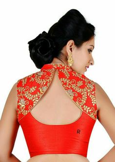 Gotapatti Blouse, Blauj Dizain New, Saree Jacket Designs, Open Blouse