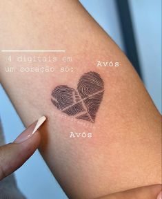 a woman's arm with a fingerprint on it that reads 4 digitais em un coratic soi avos