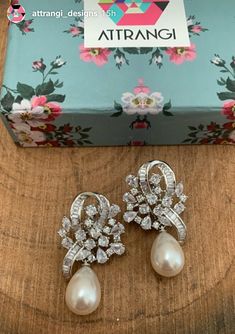 Western Diamond Earrings, Bgc Philippines, Pearl Earrings Designs, Real Diamond Necklace, Earrings Western, Pearl Jewelry Design