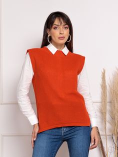 Sweater Vest Women, Sweater Vest, Sweaters For Women, Collar