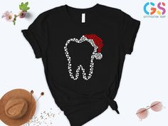 Dental Christmas T-shirt, Dental Deer Shirt, Dentist Christmas Holiday Tee, Christmas Dental Squad Crew Gift, Dental Christmas Group Shirts ** ABOUT US: If you are you looking for a customized comfy, soft and lovely apparels\ welcome our store !! For your questions, please feel free to message. We will get back to you asap.  ** HOW TO ORDER: You can easily place an order! Dont forget to check the color, size and description of this listing. - Choose the size and color from the first drop-down me Dental Christmas Shirts, Deer Shirt, Group Shirts, One Drop, 30 And Single, Christmas Tshirts, Christmas Shirts, Different Styles, Work Outfit