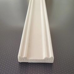 a close up view of a white plastic tube