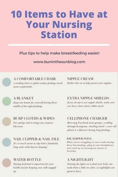 the 10 items to have at your nursing station