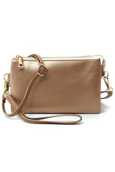 Fashion Crossbody Bag Clutch Wristlet Faux vegan leather Zip top closure Gold-tone hardware Detachable shoulder strap & wrist band L 8.2 * H 5 * W 1.5 Evening Bags With Wrist Strap, Weather Games, Wrap Shoes, Usa Country, Pullover Cardigan, Wrist Band, Kids Graphic Tees, Novelty Socks, Active Wear Pants