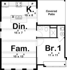 the floor plan for a small house