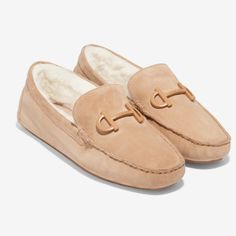 Cole Haan Tully Driver Blush Tan, Suede Upper, Faux Shearling Lined, Women's Size 9, New In Original Box Cole Haan Shoes, Tan Suede, Box Color, Cole Haan, Flat Shoes Women, Loafer Flats, Original Box, Loafers, Blush