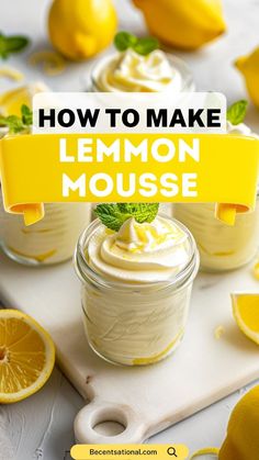 how to make lemon mousse