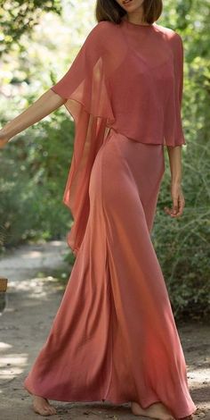 Slip Dress With Shawl Outfit, Silk And Chiffon Dress, Chiffon Cape Dress, Silk Dress With Shawl, Silk Cape Dress, Chiffon Slip Dress, Dress With Shawl Wedding Guest, Slip Dress With Shawl, Shawl Over Dress