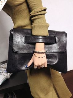 Envelope Clutch Bag, Beg Tangan, Black Leather Clutch, Cool Gifts For Women, Envelope Bag, Ladies Clutch, Crossbody Bag Women, Trending Handbag, Envelope Clutch