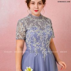 10% off now|Custom Embroidered Sheer Neck Short Sleeves Long Party Dress Modest Plus Size High Quality at GemGrace. Click to learn our pro custom-made service for wedding dress, formal dress. View Special Occasion Dresses for more ideas. Stable shipping world-wide. Party Dress Modest, Modest Plus Size, Long Party Dress, Dress Modest, Prom Dresses 2018, Plus Size Prom, Plus Size Prom Dresses, Wedding Boutique, Gowns Of Elegance