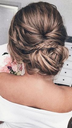 Unique updo hairstyle,simple updo,low bun wedding hair,fishtail braid updo, messy updo bridal hairstyle,updo hairstyles ,wedding hairstyles #weddinghair #hairstyles #updo #hairupstyle #chignon #braids #simplebun Wedding Hair Fishtail Braid, Wedding Hair Fishtail, Hair Fishtail Braid, Updo Low Bun, Bun Wedding Hair, Updo Messy, Fishtail Braid Updo, Chignon Simple, Low Bun Wedding Hair