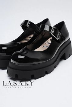 Lasaky - Stylish Slip-On Mary Jane Shoes for Women with Cushioned Soles and Elevated Heels, Perfect for College Shoes Dressing, Zapatos Mary Jane, Rough Heels, Dressing Style, Jane Shoes, Mary Jane Shoes, Shoes For Women, Mary Janes, Heel Height