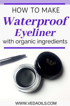 How To Make Eyeliner At Home, Homemade Cosmetics Business, Diy Eyeliner From Eyeshadow, Homemade Eyeliner, Eyeliner Diy, Diy Eyeliner, Eyeliner Natural