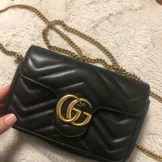 Gucci Super Mini Black Condition 8.5/10 Great Condition Note: Really Small Stain Inside The Bag Minor Starches Not Too Visible The Heart In The Back And A Little Dent Comes With Box And Dust Bag Iphone 13pro Max Inside The Bag, For Size Comparison Really Small Bag , Really Cute As Belt Bag Too, Fits Phone, Card Holder, And An Lipstick Can Be Worn Different Way, Found An Picture Online For Different Styles For The Same Bag (I Will Let Email Or Text Anyone With More Additional Pictures Of The Prod Gucci Super Mini, Phone Card Holder, Iphone 13pro, Thanksgiving Sale, Phone Card, Size Comparison, Small Bag, Belt Bag, Different Styles