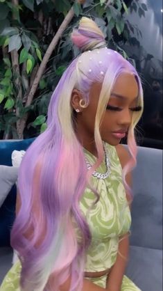 Creative Wigs, Pastel Wig, Hair For Women, Frontal Hairstyles