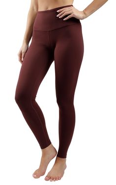 PRICES MAY VARY. Power Flex Fabric. Our 28” athleisure leggings are squat proof and will keep you covered whether you bend, squat, or lunge. The 87% Nylon 13% Spandex/88% Nylon 12% Spandex fabric was developed to endure everyday wear and machine washings to last for years. No matter how you move, our exercise leggings will move with you and never dig in or chafe uncomfortably. Customers have been seeking a thick, lasting, durable legging, and we created what they were looking for! Slimming High Maron Leggings, Coloured Leggings, Athleisure Leggings, Buttery Soft Leggings, Active Leggings, Squat Proof, Soft Leggings, Yoga Leggings, Workout Leggings