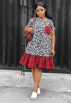 Africa Print Dress For Ladies, African Casual Wear, Ankara Short, African Dresses Modern, African Wear Dresses, Ankara Gown Styles, Gaun Fashion