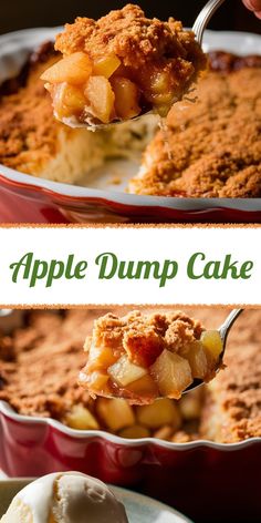 Divine Apple Dump Cake: A Symphony of Simple Flavors Apple Carmel Dump Cake, Fresh Apple Dump Cake, Fall Dump Cake, Blueberry Dump Cake Recipes, Apple Dump Cake Recipe, Chocolate Dump Cake, Apple Dump Cake, Peach Dump Cake