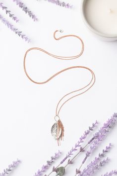 A fun design to compliment the Rosebud Collection, perfect for those who value versatility. Featuring a rose gold chain with a unique hill tribe fine silver pendant, this design can be worn at 38.5" as a longer layer, or simply use the sterling silver lobster claw clasp to create a shorter design resting at 19.75" Rose Gold (Lead & Nickel Free) Hill Tribe Fine Silver 19.75 or 38.5" convertible with sterling silver lobster claw clasp We hand select our natural materials, thus there may be slight Rose Gold Long Chain Necklace, Rose Gold Lariat Necklace In Sterling Silver, Rose Gold Sterling Silver Lariat Necklace, Floyd Va, Designer Handmade Jewellery, Rose Gold Chain, Long Layers, Fun Design, A Rose