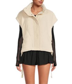 Free People FP Movement Scout It Out Sleeveless Fleece Vest | Dillard's Sporty Winter Vest For Layering, Sporty Winter Vest, Fall Sports Athleisure Vest, Nylon Sleeveless Athleisure Vest, Nylon Sleeveless Vest For Layering, Sleeveless Nylon Athleisure Vest, Sleeveless Nylon Vest For Athleisure, Athleisure Sleeveless Nylon Vest, Sleeveless Nylon Vest For Fall