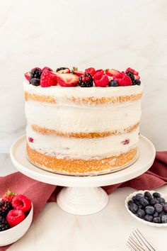 Chantilly Cake Recipe. Homemade moist yellow cake layered with fluffy sweet cream cheese whipped cream frosting and fresh berries. This Chantilly Cake is famous at Whole Foods and here's my copycat version so you can make it at home. This is the best Chantilly Cake recipe!