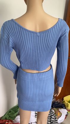 Sexy V-neck Pit Strip Off-shoulder Knit Two-piece Suit Stretch V-neck Two-piece Set, Stretch Two-piece V-neck Set, Two-piece V-neck Stretch Set, Fitted V-neck Two-piece Top Set, Fitted Two-piece V-neck Top Set, Product Name, Off Shoulder, Two Piece, V Neck