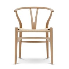 a wooden chair with a white background