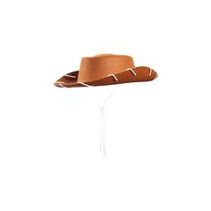 Dress For the Wild Wild West. Top off your children's western costume with this adorable Brown Felt Cowboy Hat. Your child will steal the show at your upcoming western party in this way out west brown hat. Lasso this cowboy hat for a western Halloween costume your child won't forget! One brown felt cowboy hat. One size fits most children. Approximately 20" circumference around inside of hat. White rope trim with adjustable wooden bead. Hard felt. Our western costumes and cowboy hats are perfect Western Style Halloween Costume Hats And Headpieces, Western Style Adjustable Brown Costume Hat, Adjustable Western Brown Costume Hats And Headpieces, Adjustable Brown Western Costume Hat, Country Style Brown Costume Hats And Headpieces, Western Costume Hats And Headpieces For Rodeo Halloween, Western Style Hats For Halloween And Western-themed Events, Western Hats For Halloween And Western-themed Events, Brown Adjustable Costume Hat For Rodeo