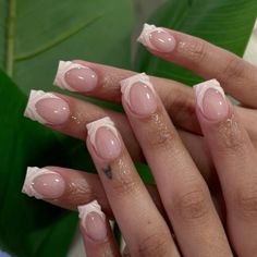 Plain Nail Designs Acrylic, Wedding Gel X Nails, French Nails With A Design, Short Acrylic Nails No Charms, Short Nude French Tip Nails, Short White French Tip Nails With Design, French Nails On Short Nails, Shorts Square Nails, French Gel Manicure Short Natural Nails Design