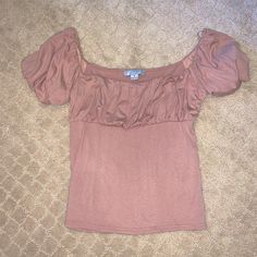 Never Worn. Super Soft Top With Gathered Design On Top. Perfect Condition And Cute Pink Color! Dress It Up Or Dress It Down. Nordstrom Short Sleeve Tops For Summer, Spring Nordstrom Fitted Tops, Spring Fitted Tops By Nordstrom, Spring Fitted Tops From Nordstrom, Chic Nordstrom Tops For Spring, Pink Color Dress, Teal Green Blouse, Pleated Sleeves Blouse, Tie Waist Top